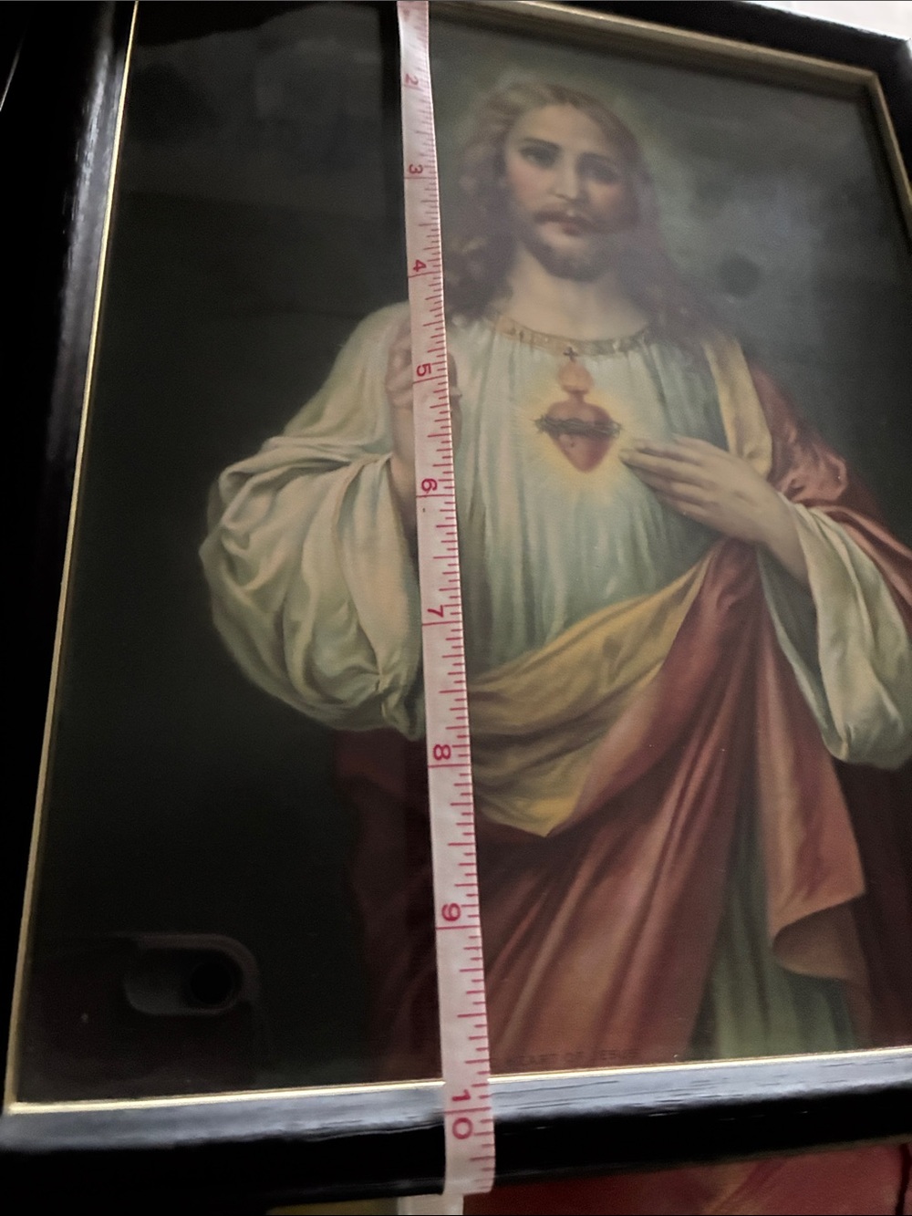 Vintage Photo of Jesus, says sacred heart of Jesus at bottom. - Picture 4 of 11